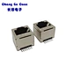 Factory supply  RJ45 female base RJ45 180 degree SMT vertical network socket