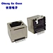 Factory supply  RJ45 female base RJ45 180 degree SMT vertical network socket